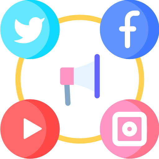 Social media marketing icon